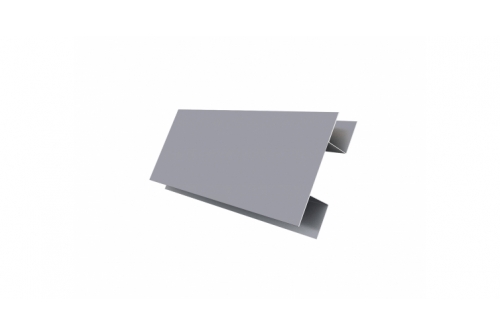 Планка H-образная 0,5 Satin с пленкой RAL 7004 сигнальный серый