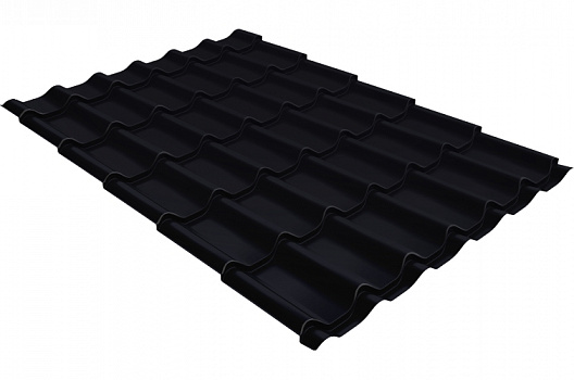 Металлочерепица классик 0,5 Velur X RAL 9005 черный